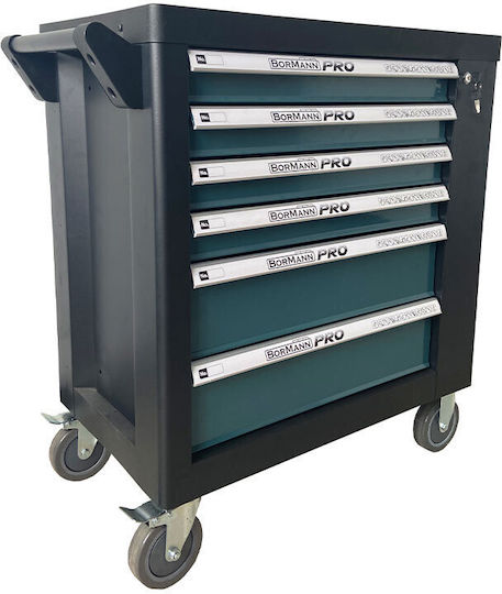 Bormann Pro BWR7600SET Εργαλειοφόρος με 6 Συρτάρια και 120 Εργαλεία