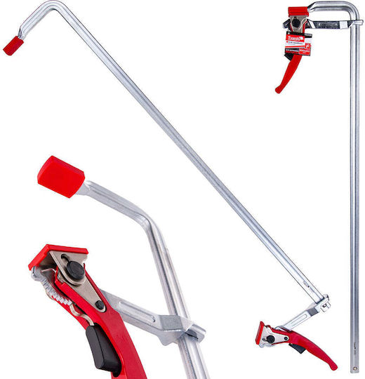 F-type Woodworking Clamp Ratchet 800 X 120 Mm Tvardy T00591