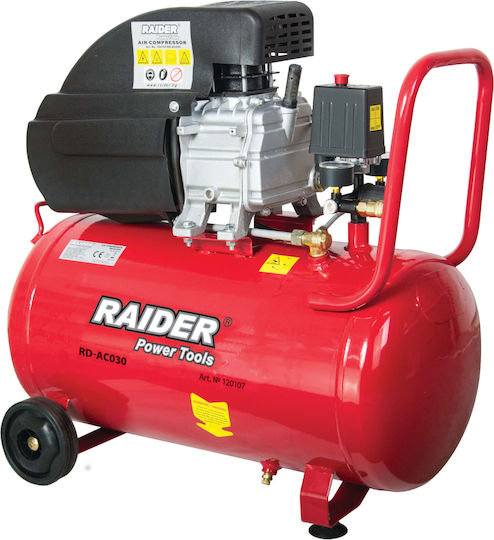 Raider RD-AC02 Single-Phase Air Compressors with Power 2hp and Airtank 50lt 120105