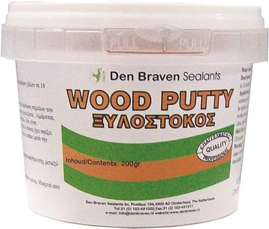 Bostik Den Braven Wood Putty Acrylic Water 13 Black 200ml