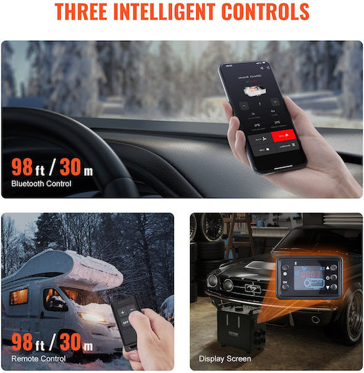 Vevor Diesel Heater Heater Diesel Heater 12v/24v 8kw Bluetooth App Control Vehicles