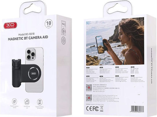 Rechargeable Magnetic Camera Grip Magsafe Bluetooth Flash Socket 22mm & Tripod Mount Xo Ss18 Black