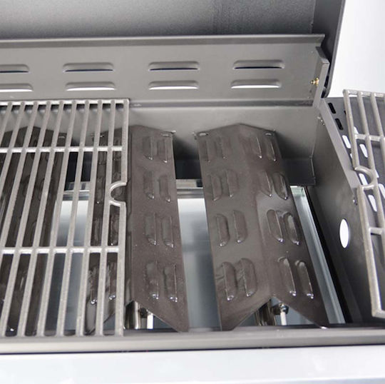Bormann Elite BBQ2000 Gasgrill Gusseisen Rost 45cmx45cmcm mit 2 cm 7.2kW