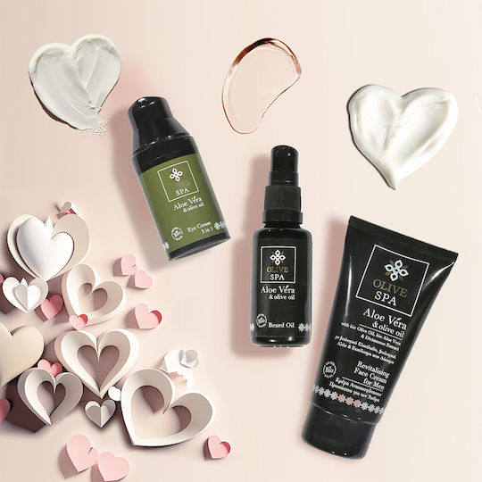 OliveSpa Aloe Vera & Olive Oil Light Ανδρική Κρέμα Προσώπου για Ενυδάτωση, Αντιγήρανση & Λάμψη με Υαλουρονικό Οξύ & Aloe Vera 75ml