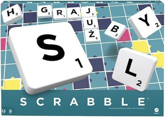 Board Game Scrabble for 2-4 Players 10+ Years Old (PL) Mattel