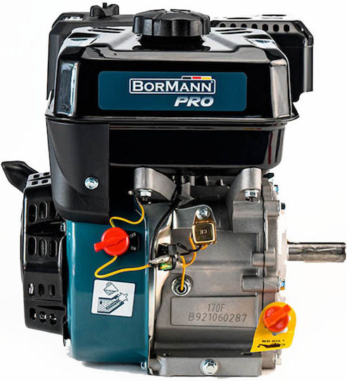 Bormann BGB2200 Gasoline Engine 4 Stroke 212cc 7.5hp Maximum Revolutions 3600rpm with Keyway (Tank 4lt)