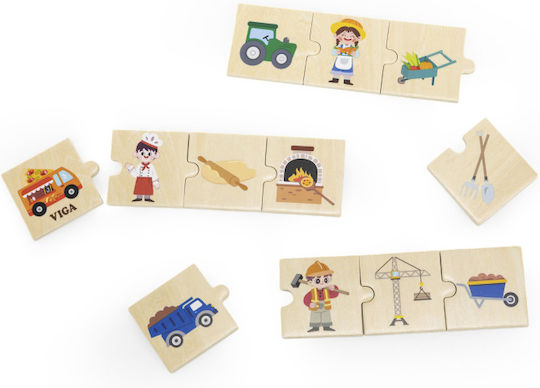 Viga Toys Montessori Εκπαιδευτικό Παιχνίδι Γνώσεων από Ξύλο για 1.5+ Ετών