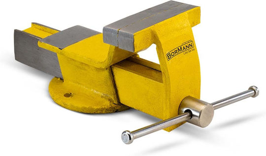 Bormann Fixed Vise for Countertop Made of Cast Iron with Maximum Opening of 75mm