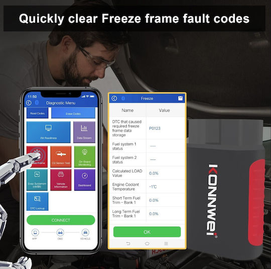 Διαγνωστικό Αυτοκινήτου OBD 2 με Bluetooth