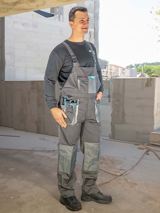 Bormann Pro Torino Work Coveralls Dungarees Cotton Gray