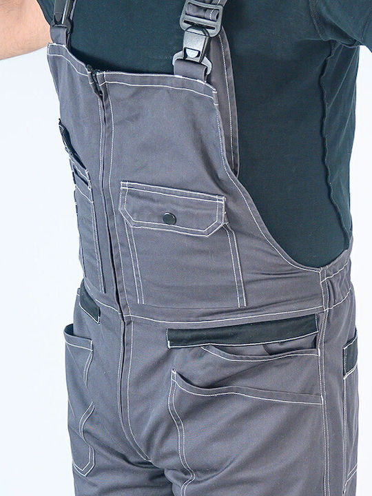 Bormann Pro Milano Work Coveralls Dungarees Cotton Gray