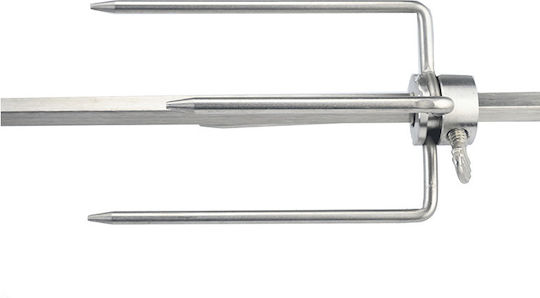 Bormann BBQ1260 Ανοξείδωτη Σούβλα Ψησταριάς για Κοτόπουλο με Μοτέρ 72cm