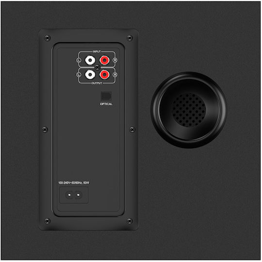 Genius 31730050401 Ασύρματα Ηχεία Υπολογιστή 2.1 με Bluetooth και Ισχύ 50W σε Μαύρο Χρώμα