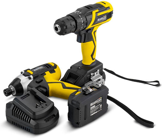 Bormann BCD2610 Set Mașină de găurit & Șurubelniță 20V cu 2 baterii 2Ah și husă