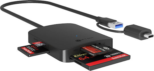 Icy Box Card Reader USB 3.2 για SD/microSD
