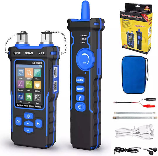 Network Cable Tester Multi-function Poe Testing Optical Power Meter Nf-8508