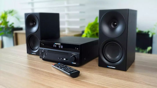 Blaupunkt Ηχοσύστημα 2.0 50W με CD Player, WiFi και Bluetooth Μαύρο