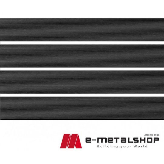 Dedron Umzäunung Deck für den Garten aus WPC 360x15x2.5cm 1Stück Black