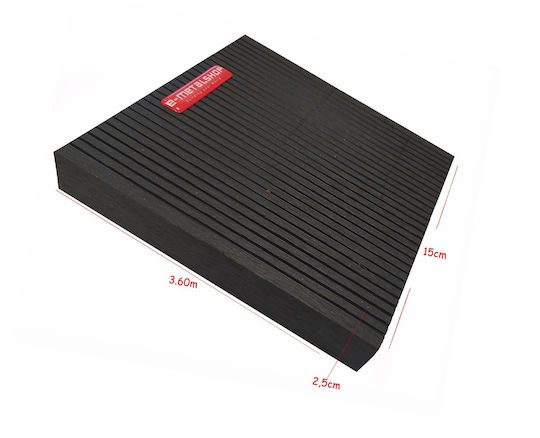Dedron Umzäunung Deck für den Garten aus WPC 360x15x2.5cm 1Stück Black