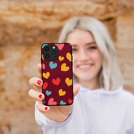 Калъф Sonique Heart Series за Vivo Y01 4G Бордо