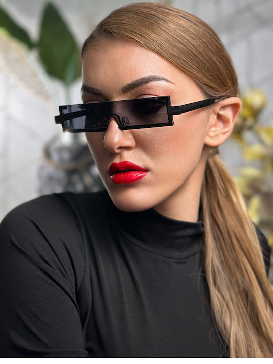 SeeVision 50042 Women's Sunglasses with Black Plastic Frame and Black Lens 4K90137-2501-50042-BLACK