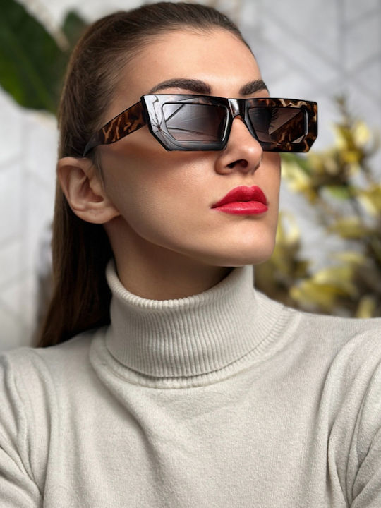 SeeVision 50031 Γυναικεία Γυαλιά Ηλίου με Καφέ Κοκκάλινο Σκελετό και Καφέ Φακό 4K2188-01-50031-LEOPARD