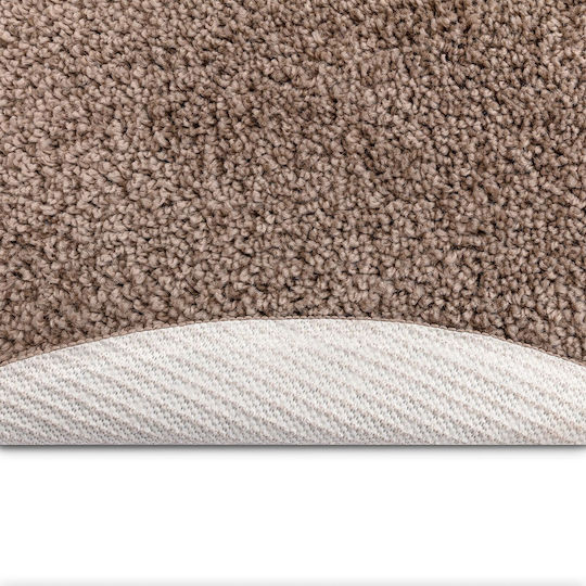 vidaXL Anti-slip Rug Outdoor Round Brown
