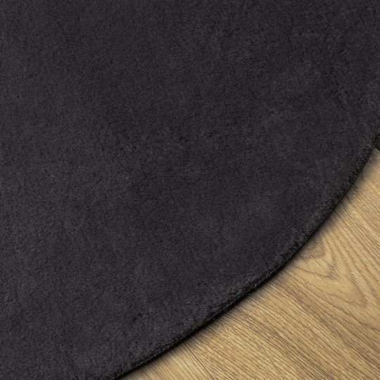 vidaXL Rutschfest Teppich Außenbereich Rechteckig Synthetisch,Polyester/Cotton/Leather Black