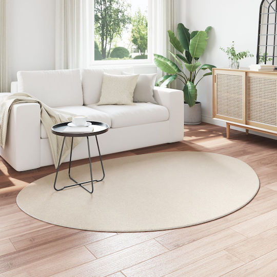 vidaXL Teppich Außenbereich Rechteckig Wolle Beige