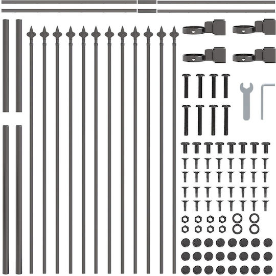 vidaXL με Λόγχες σε Γκρι Χρώμα 1.7x1.2m 6τμχ