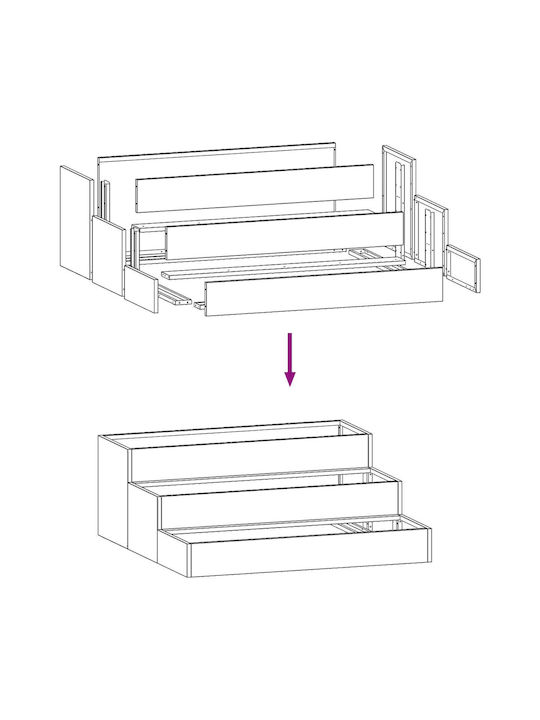 vidaXL Topf Metallisch 90x90x35cm.