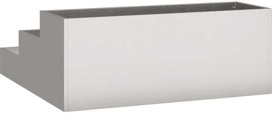 vidaXL Ghiveci Metal 90x90x35cm.