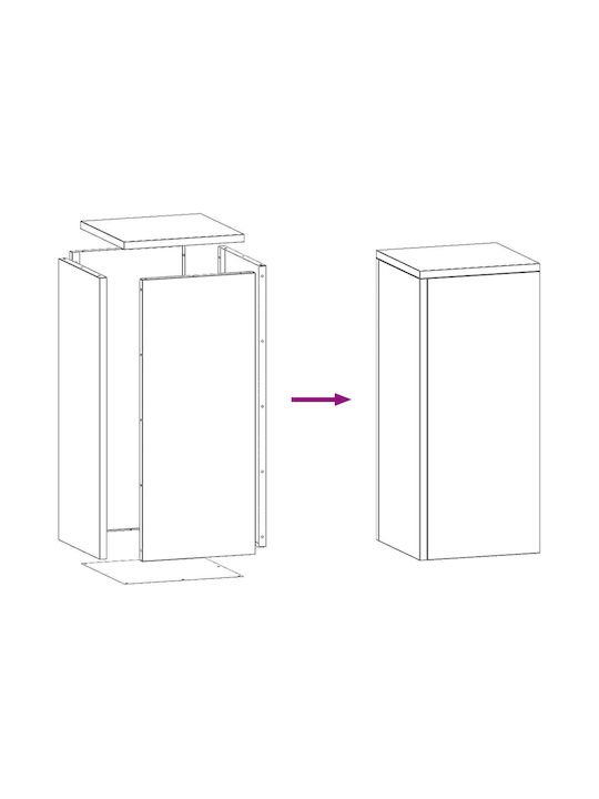 vidaXL Комплект 2 Саксии Galvanized Steel