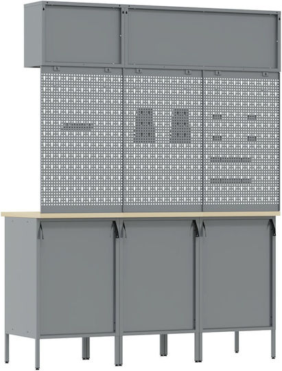 Vidaxl Set de Lucru 8 Piese Negru Oțel Negru