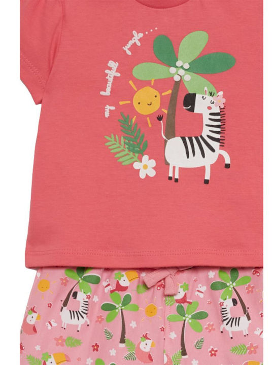 Kids' Set with Shorts Summer 2pcs Pink