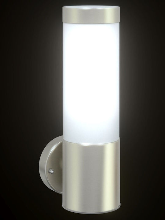vidaXL Wall-Mounted Outdoor Light LED IP44 with Warm White Light 8.5x12x27εκ.