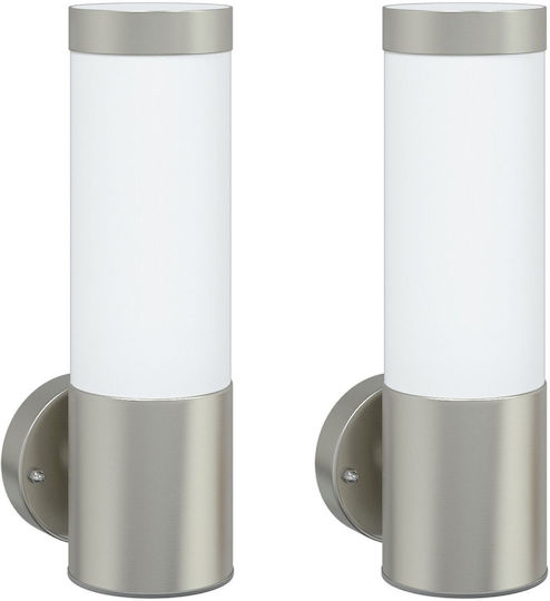 vidaXL Επιτοίχιο Εξωτερικό Φωτιστικό LED IP44 με Θερμό Λευκό Φως 8.5x12x27εκ.