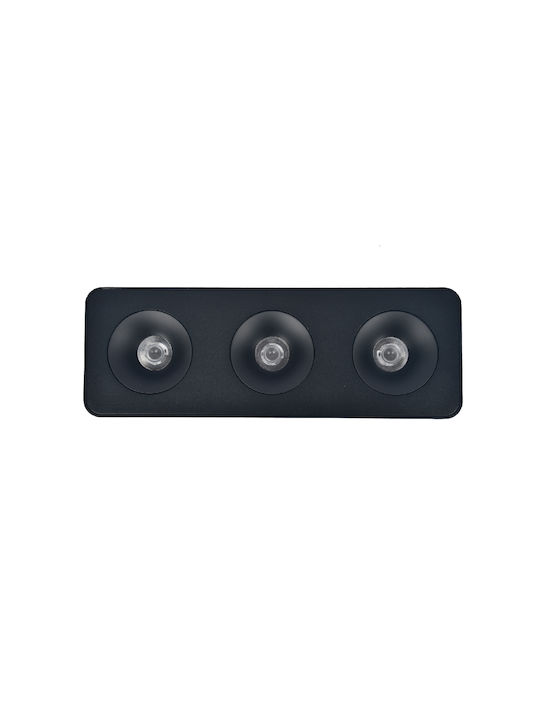 Inlight Metallic Recessed Spot with Integrated LED and Natural White Light Black 1pcs