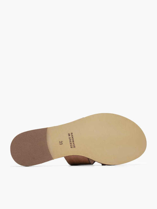 Sandale Casual Damă din Piele Tabac