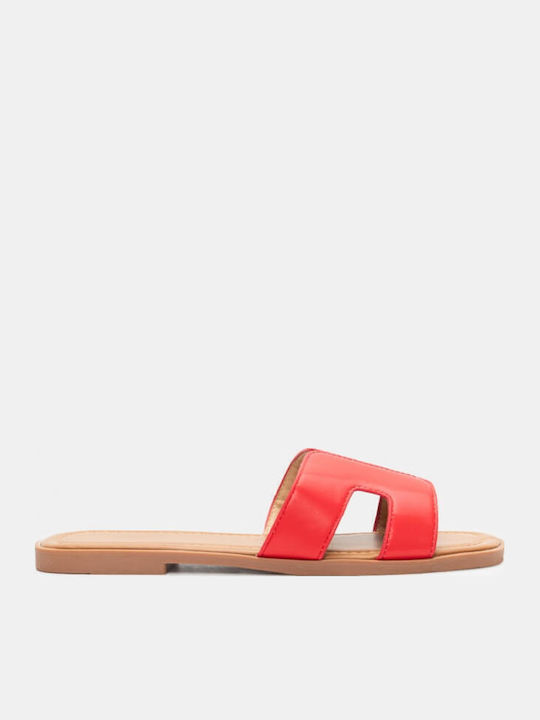 Women's Flat Sandals in Red Color