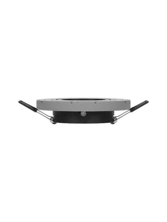 Adviti Round Ceiling Spot with GU10 Base Black