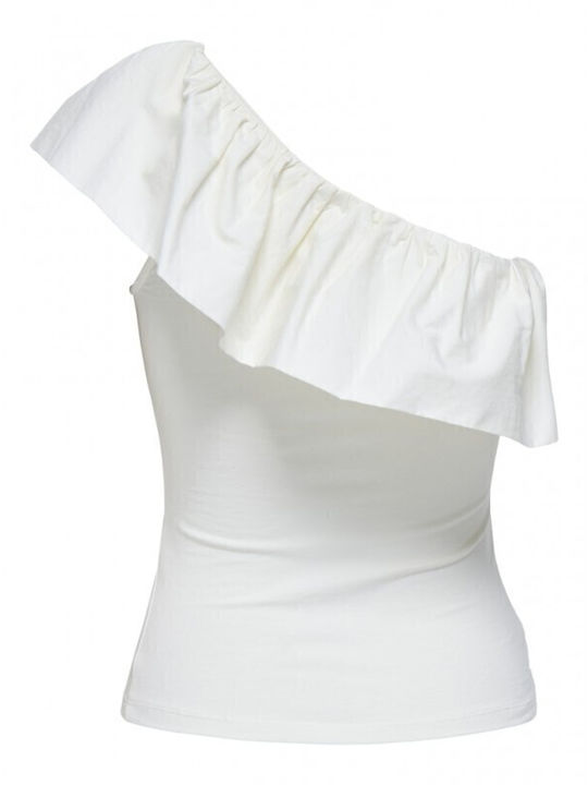 Women's Cotton Sleeveless Blouse Cloud Dancer