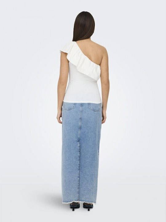 Women's Cotton Sleeveless Blouse Cloud Dancer