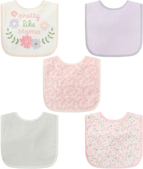 Infancie Bavetă din 100% Bumbac cu autocolant Ecru 5buc Infancie Bavetă din 100% Bumbac cu autocolant Ecru 5buc