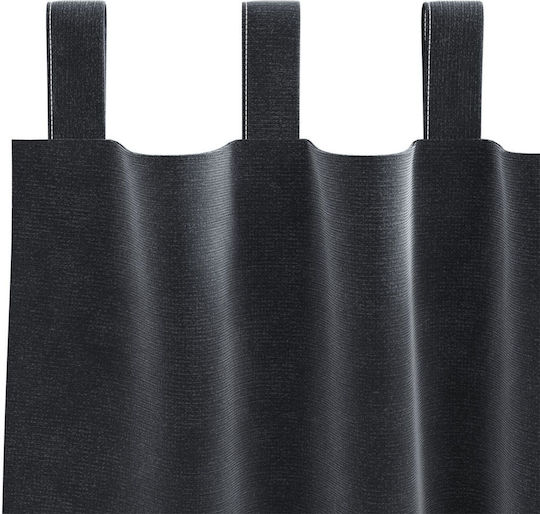 vidaXL Σετ Κουρτίνες Παραθύρου με Τρέσα Γκρι 140x175εκ.