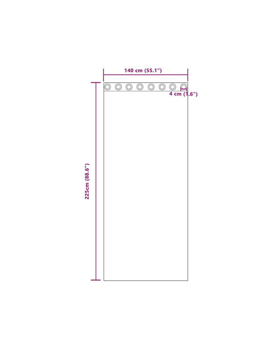 vidaXL vidaXL Verdunkelungsvorhänge mit Grommets Grau 140x225cm