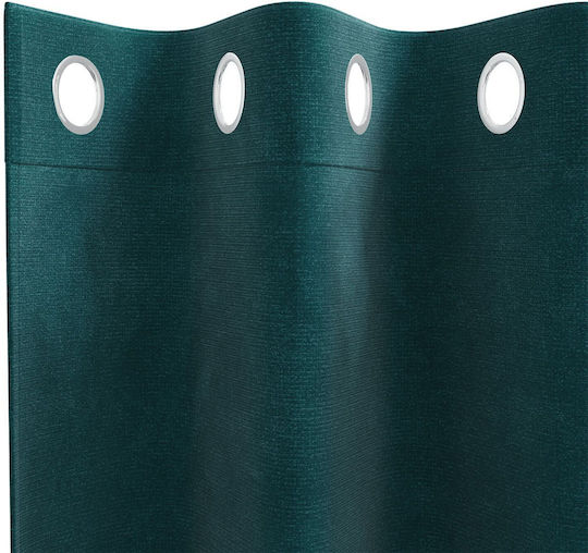 vidaXL Set of Green Blackout Curtains for Window with Grommets 140x175cm
