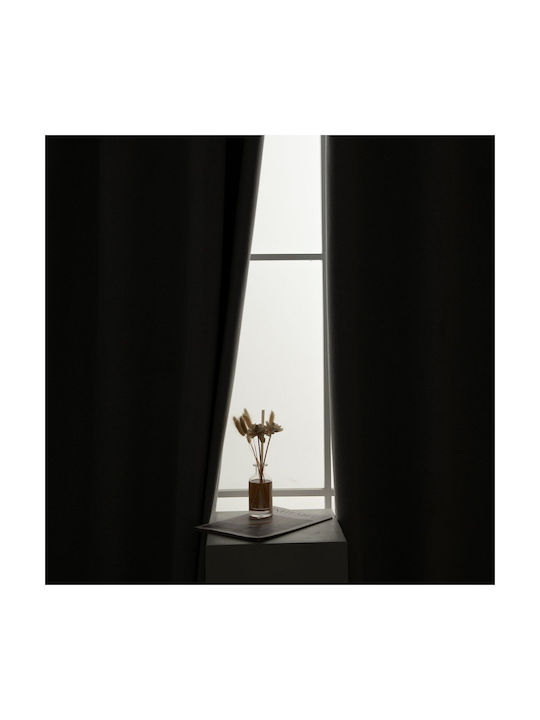 Beauty Home Perdea Opacă Cu Capse Elite Art 8392 Gri 140x270 cm