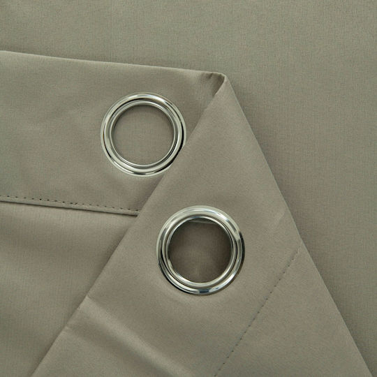 Beauty Home Curtain with Grommets Soft Art 8391 Beige 140x270cm