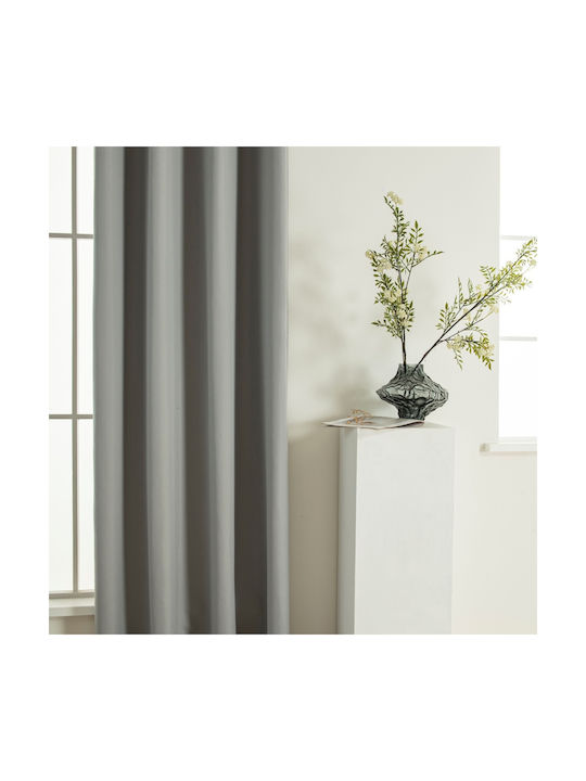 Beauty Home Verdunkelungsvorhang mit Grommets Soft Art 8391 Grau 140x270cm